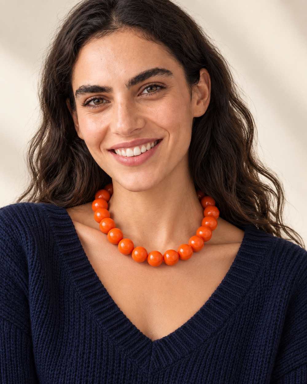 Ronde Mandarine | Turuncu Boncuklu Kolye